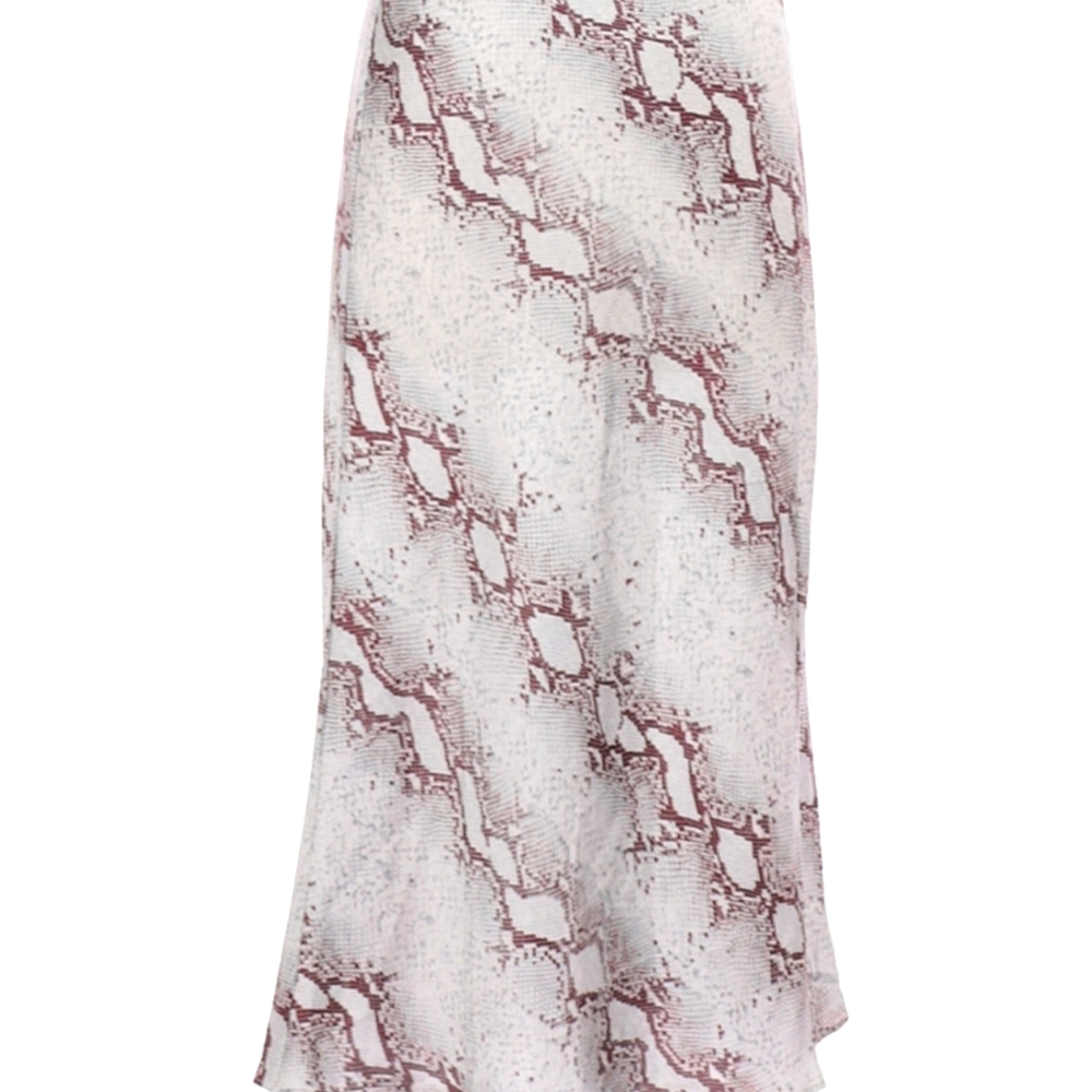 New snakeskin skirt midi slip Lucy Paris S
